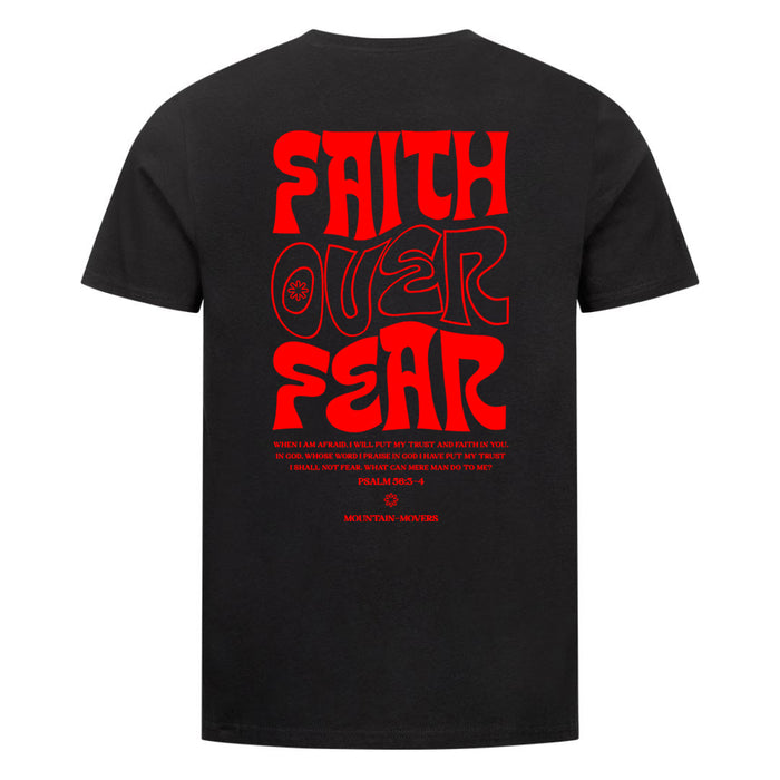 Faith over Fear Typo Shirt Backprint