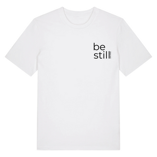 Be Still Psalm 46:11 Shirt Detailansicht, Mountain Movers christliche Streetwear