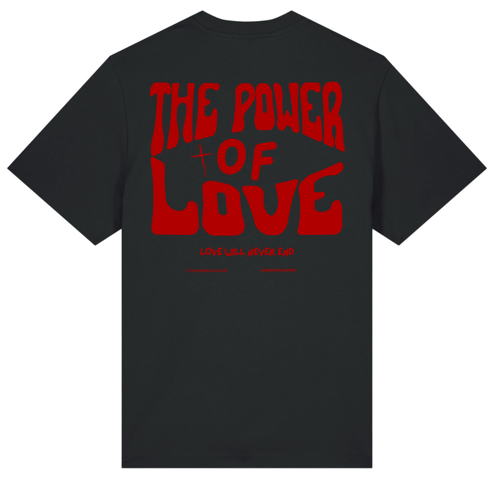 The Power of Love Oversized Shirt Front und BackPrint