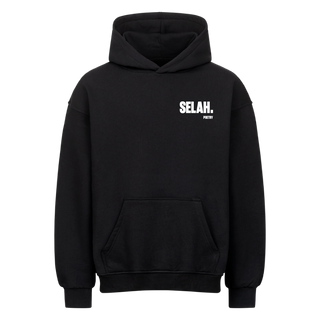Keine größere Liebe Oversized Hoodie Backprint Selah x MM Variante, Mountain Movers christliches Design