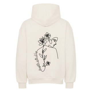DAUGHTER OF THE KING OVERSIZED HOODIE BackPrint Detailansicht, Mountain Movers christliche Streetwear