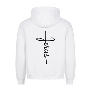 Jesus Simple Hoodie BackPrint Variante, Mountain Movers christliches Design