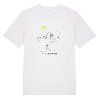 Berge versetzen Shirt Detailansicht, Mountain Movers christliche Streetwear