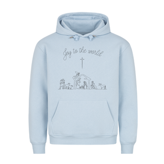 Joy to the World Sketch Grippe Christmas Hoodie