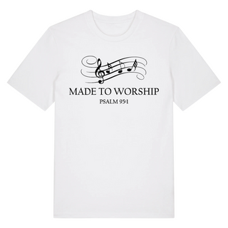 Made to Worship Shirt Detailansicht, Mountain Movers christliche Streetwear