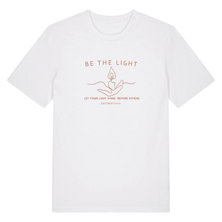 Be the Light - Lineart Shirt Variante, Mountain Movers christliches Design