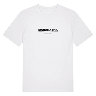 Unser Herr kommt Shirt Detailansicht, Mountain Movers christliche Streetwear