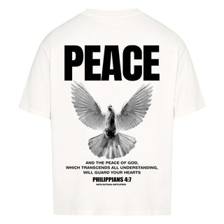 Divine Peace & Protection Oversized Shirt BackPrint Variante, Mountain Movers christliches Design