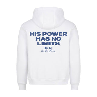 HIS POWER Hoodie BackPrint Variante, Mountain Movers christliches Design