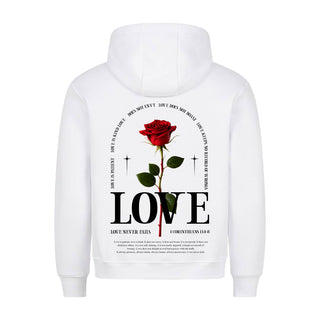 Love Hoodie BackPrint Variante, Mountain Movers christliches Design