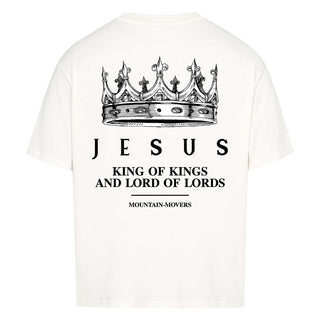 Jesus King of Kings Oversized Shirt BackPrint Variante, Mountain Movers christliches Design