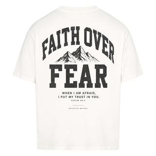 Faith Over Fear Oversized Shirt BackPrint, Vorderansicht
