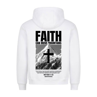 Power of Faith Hoodie BackPrint Variante, Mountain Movers christliches Design