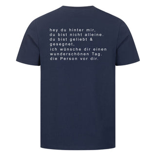 Hey du Shirt Backprint Detailansicht, Mountain Movers christliche Streetwear
