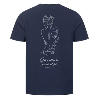 God is within her Lineart Shirt Backprint