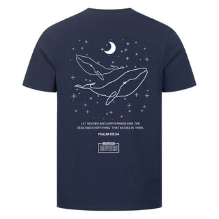 Heaven and earth praise him Shirt Backprint