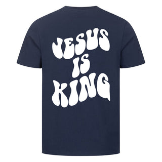 Jesus is King Schrift Detailansicht, Mountain Movers christliche Streetwear