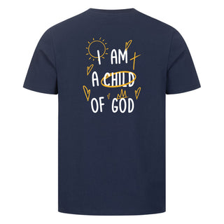 Child of God colour Shirt Backprint Detailansicht, Mountain Movers christliche Streetwear
