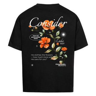 Consider the wildflower Oversize Shirt Variante, Mountain Movers christliches Design