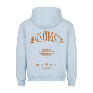 Jesus Christus Backprint Hoodie Variante, Mountain Movers christliches Design