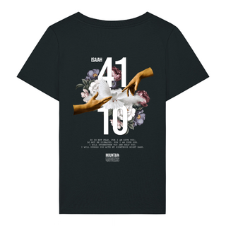 Jesaja 41:10 Frauen T-Shirt BackPrint, Motivdetail