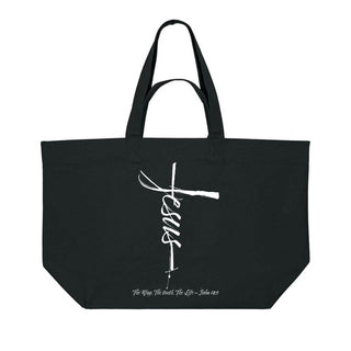 Jesus Cross Shopping Bag, christliche Streetwear von Mountain Movers