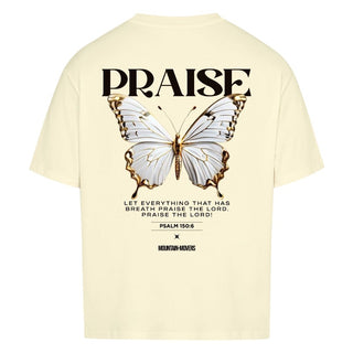 Praise the Lord Butterfly Oversize Shirt Variante, Mountain Movers christliches Design