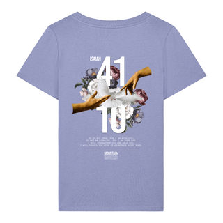 Jesaja 41:10 Frauen T-Shirt BackPrint, Nahaufnahme