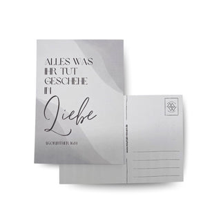 Liebe Postkarte Variante, Mountain Movers christliches Design