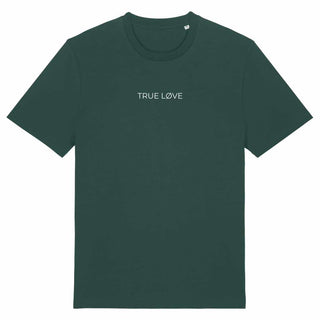 True Love minimalistic Shirt Detailansicht, Mountain Movers christliche Streetwear