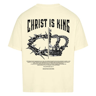 Christ is King Easter Oversize Shirt Detailansicht, Mountain Movers christliche Streetwear