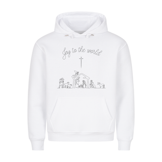Joy to the World Sketch Grippe Christmas Hoodie