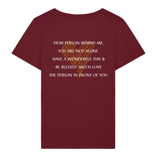 Dear Person Herz Frauen T-Shirt BackPrint, Detailansicht