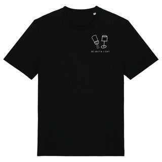 Salt & Light Minimalistic Shirt Detailansicht, Mountain Movers christliche Streetwear