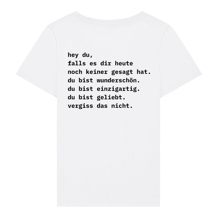 Keiner gesagt FRAUEN T-SHIRT Back-Print