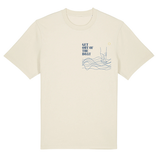 Get out of the Boat Oversized Shirt Detailansicht, Mountain Movers christliche Streetwear
