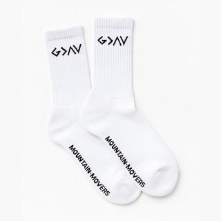 God is bigger than High and Lows Socken, christliche Streetwear von Mountain Movers