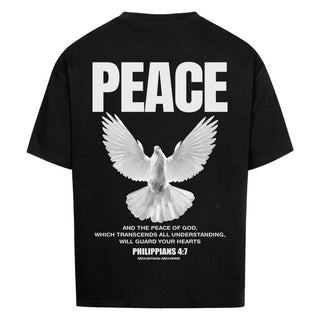Divine Peace & Protection Oversized Shirt BackPrint Variante, Mountain Movers christliches Design