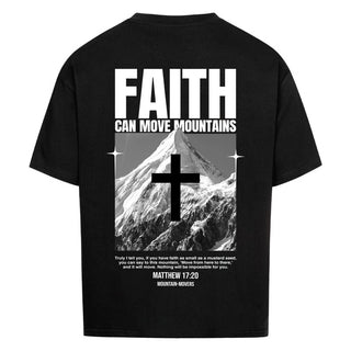 Power of Faith Oversized Shirt BackPrint Variante, Mountain Movers christliches Design