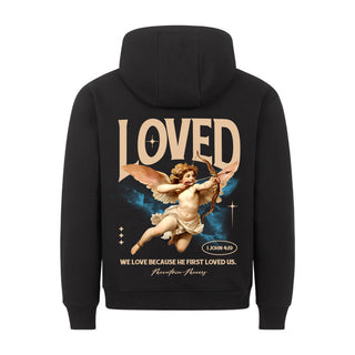 Loved Hoodie BackPrint, christliche Streetwear von Mountain Movers