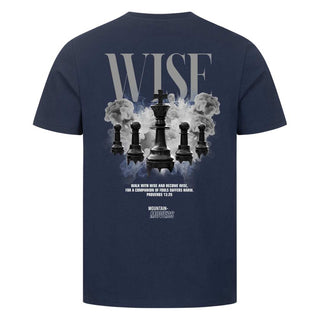 Wise Streetwear Unisex Shirt BackPrint Detailansicht, Mountain Movers christliche Streetwear
