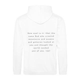How Cool Hoodie BackPrint Detailansicht, Mountain Movers christliche Streetwear