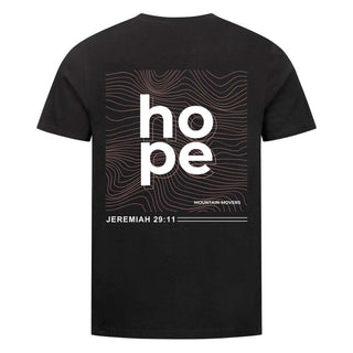 Hope Jeremiah 29:11 Shirt BackPrint Variante, Mountain Movers christliches Design