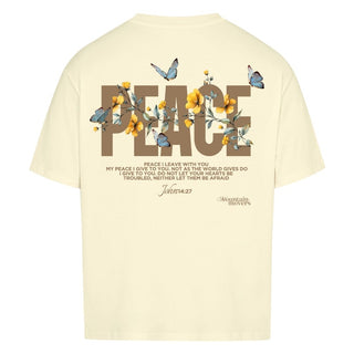 Peace Flower Oversize Shirt Variante, Mountain Movers christliches Design