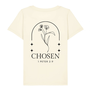 Chosen Flower Frauen T-Shirt BackPrint, Rueckansicht