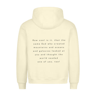 How Cool Hoodie BackPrint Detailansicht, Mountain Movers christliche Streetwear