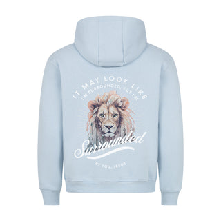 Surrounded by you Hoodie BackPrint Variante, Mountain Movers christliches Design