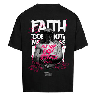 Faith makes it possible Oversized Shirt BackPrint, Motivdetail
