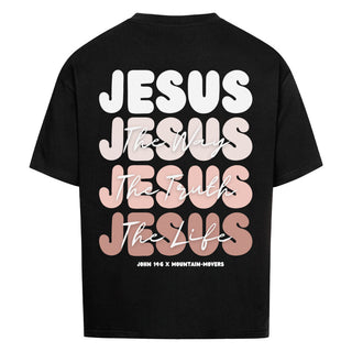 Jesus x John 14:6 Oversized Shirt BackPrint, Motivdetail