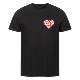 Jesus loves you red heart Shirt, Motivdetail